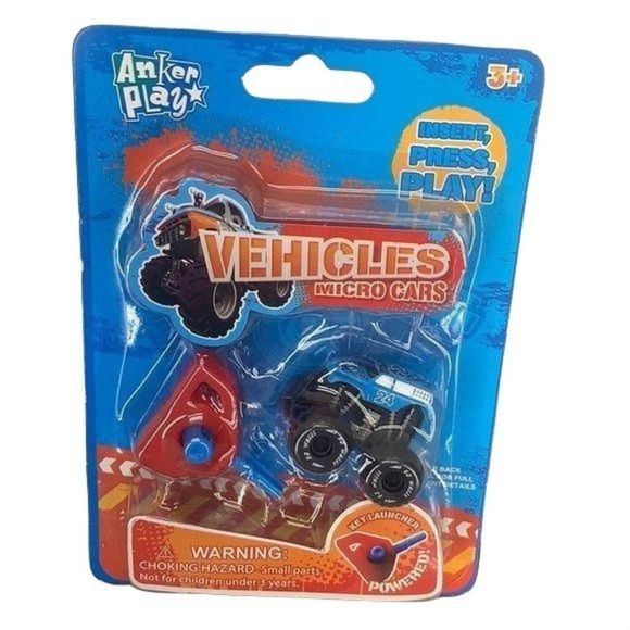 Anker Play Micro Cars Vehicles‎ Key Launcher Powered Monster Truck - Picture 1 of 7